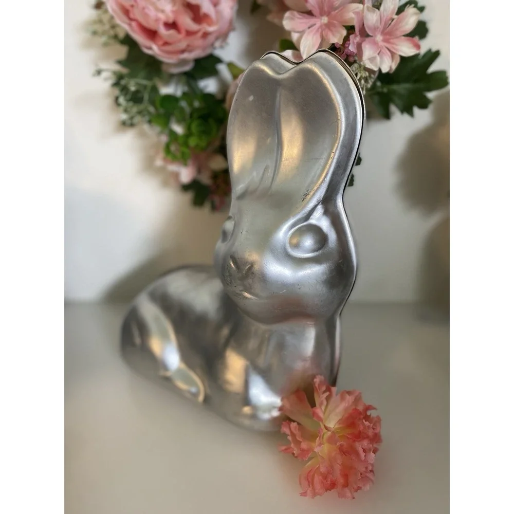Vintage Wilton 1974‎ Large Double Sided 2 Piece 3D Rabbit Easter Bunny Cake Pan